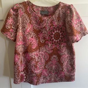 Anthropology floral tshirt